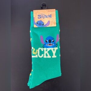 5/$25 Disney Stitch St. Patrick’s Day Socks – Women’s 6–12 / Men’s 4–10